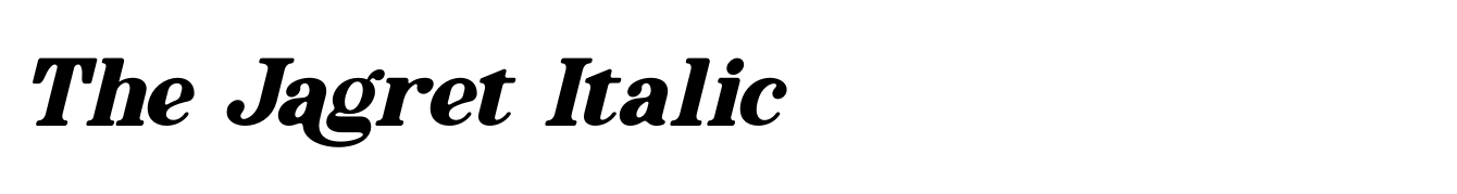 The Jagret Italic